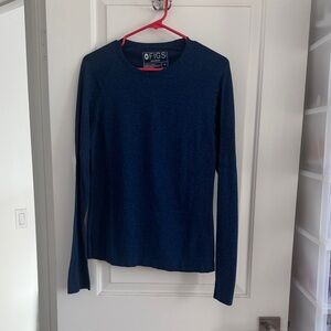 Figs Men's Navy Crewneck Sweater